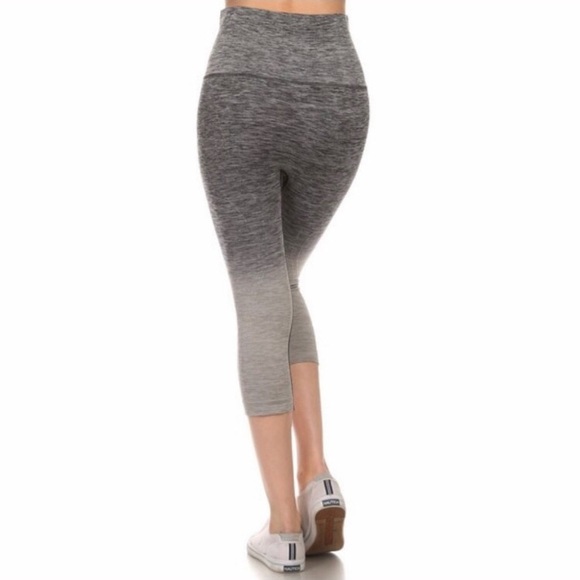 High waist/tummy control ombré capris - Picture 3 of 4